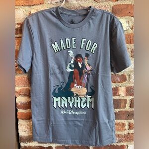 Disney Parks 2026 Villains Made For Mayhem Hades Scar Facilier Adult T-Shirt NEW